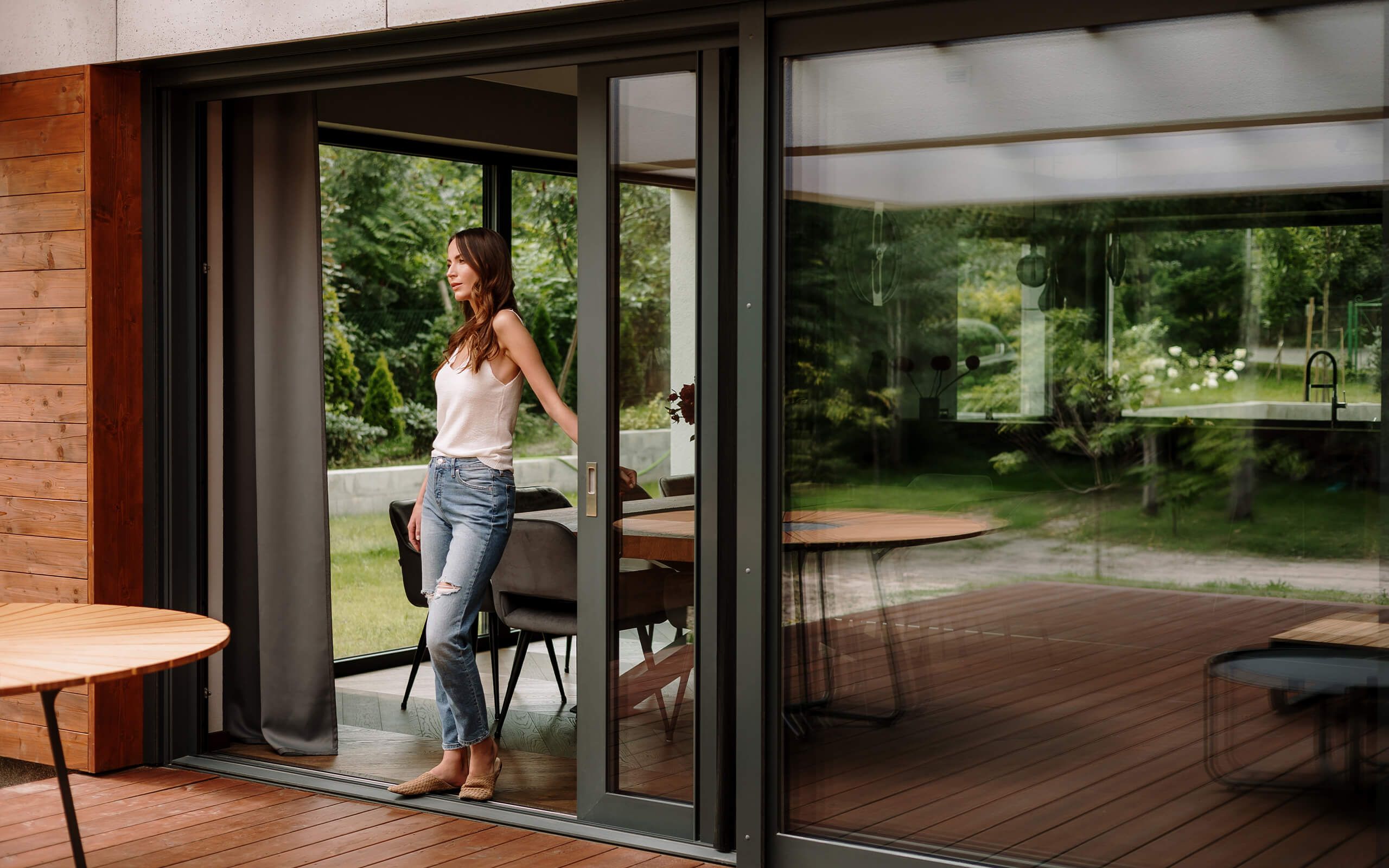 Schiebetüren zur Terrasse